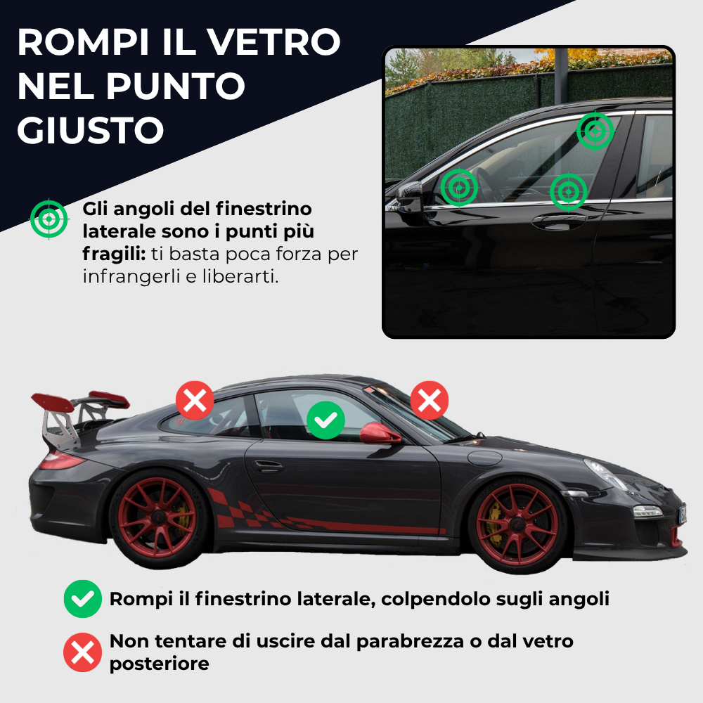 Martelletto Frangivetro 2-in-1