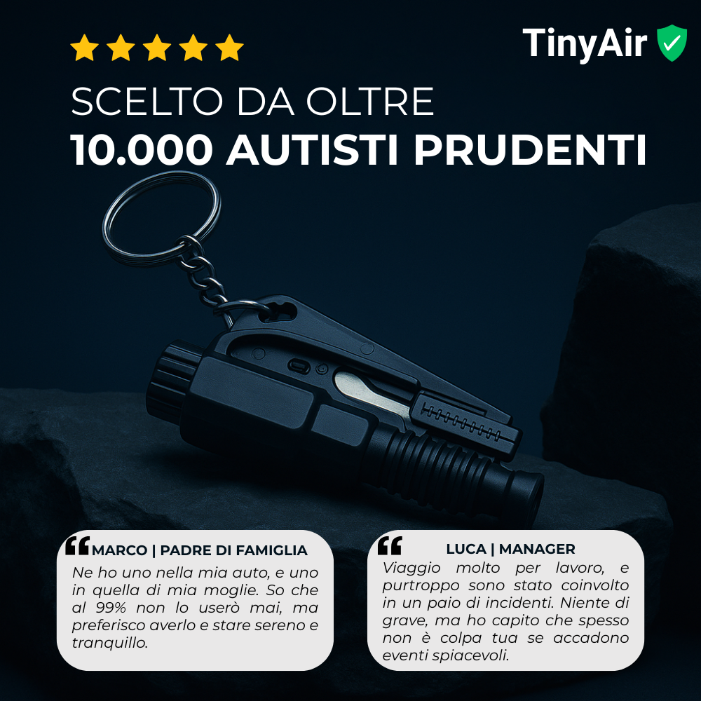 Martelletto Frangivetro 2-in-1
